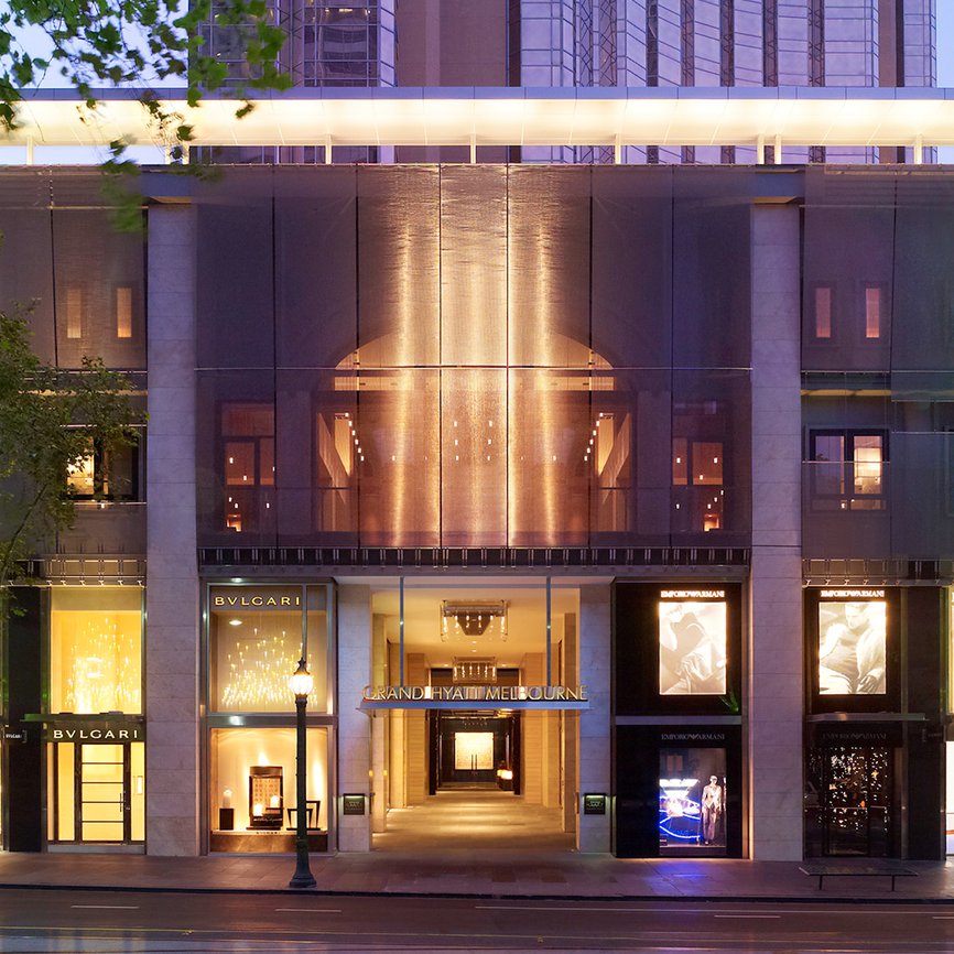 Entrance to Grand Hyatt Melbourne